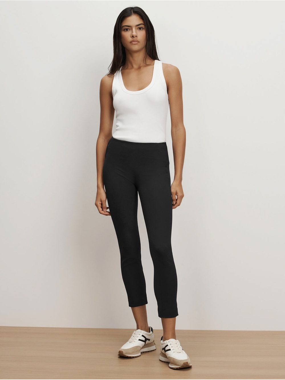 Veronica Beard Slim Fit Zip Back Scuba Pant, Black, Size 6